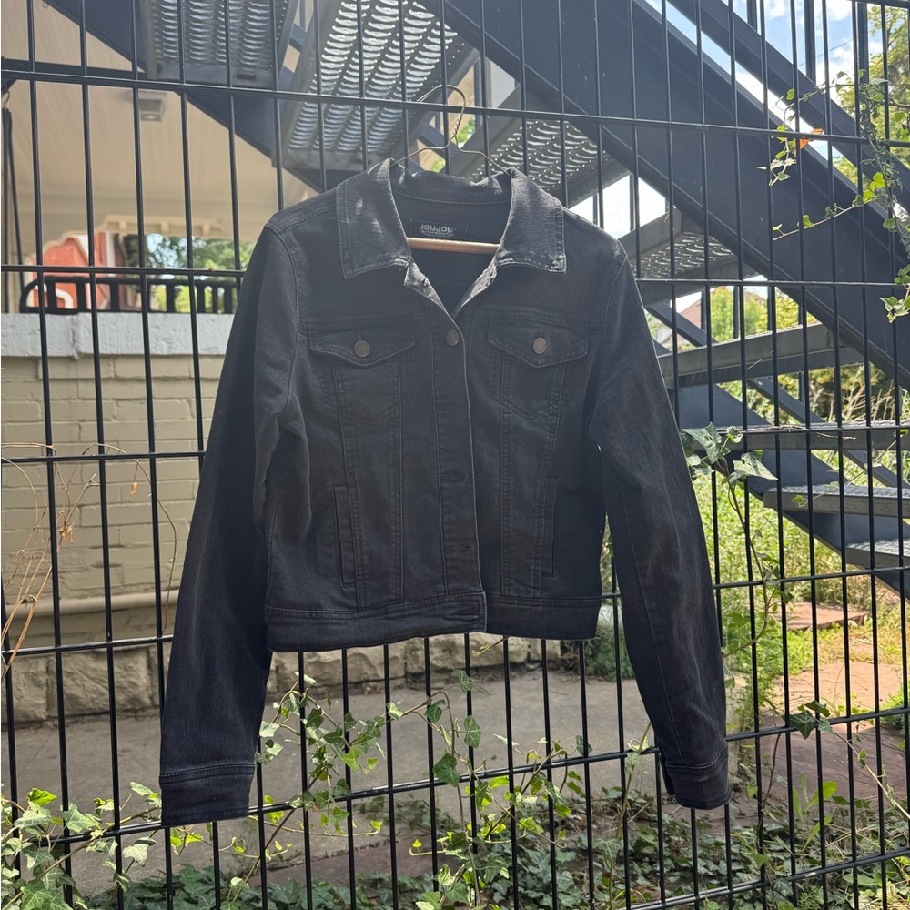 Jou Jou Charcoal Denim Jacket